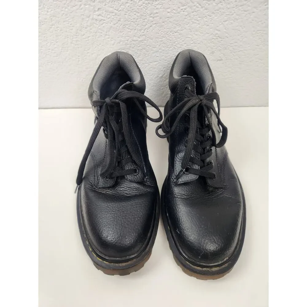 Dr. Martens Harrisfield Boot Black Leather Men Size 12 Work